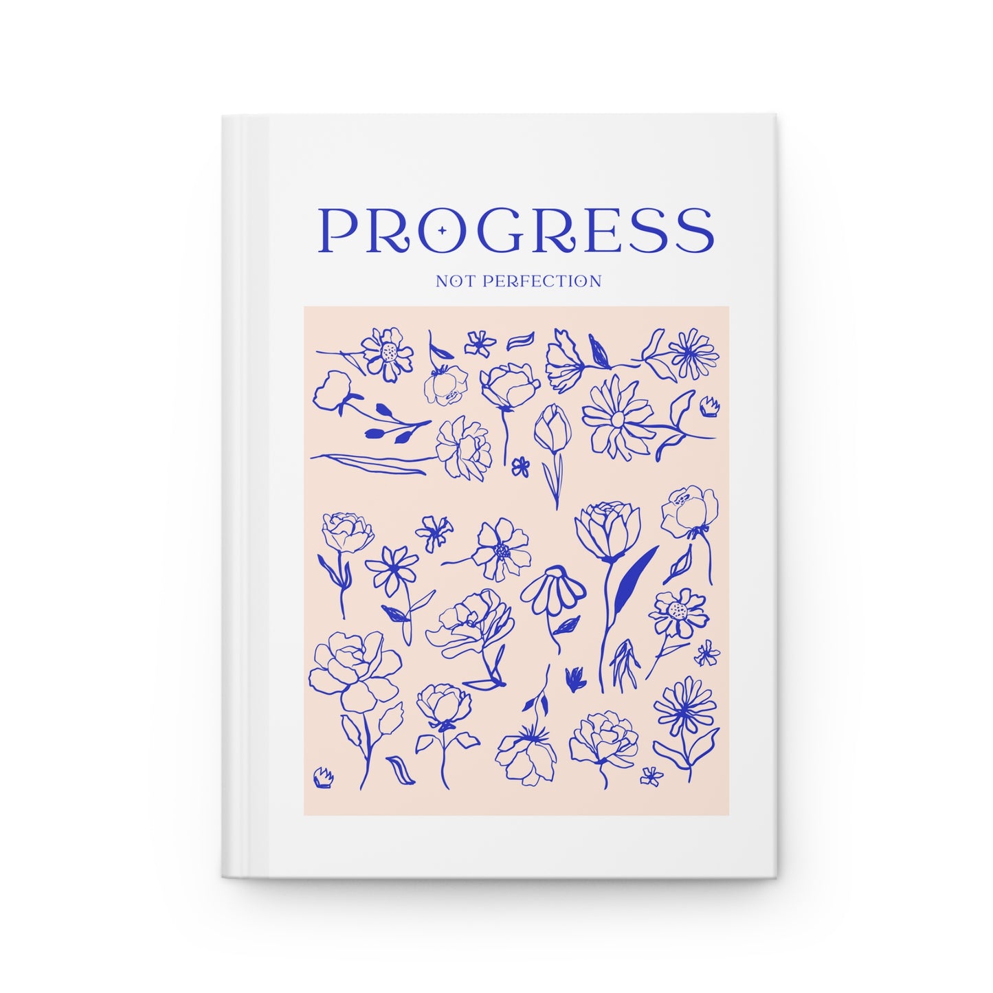 Progress Not Perfection Hardcover Journal - Matte - Sober, One Day at a Time, AA, Alcoholics Anonymous, Sobriety gift, Addiction Recovery