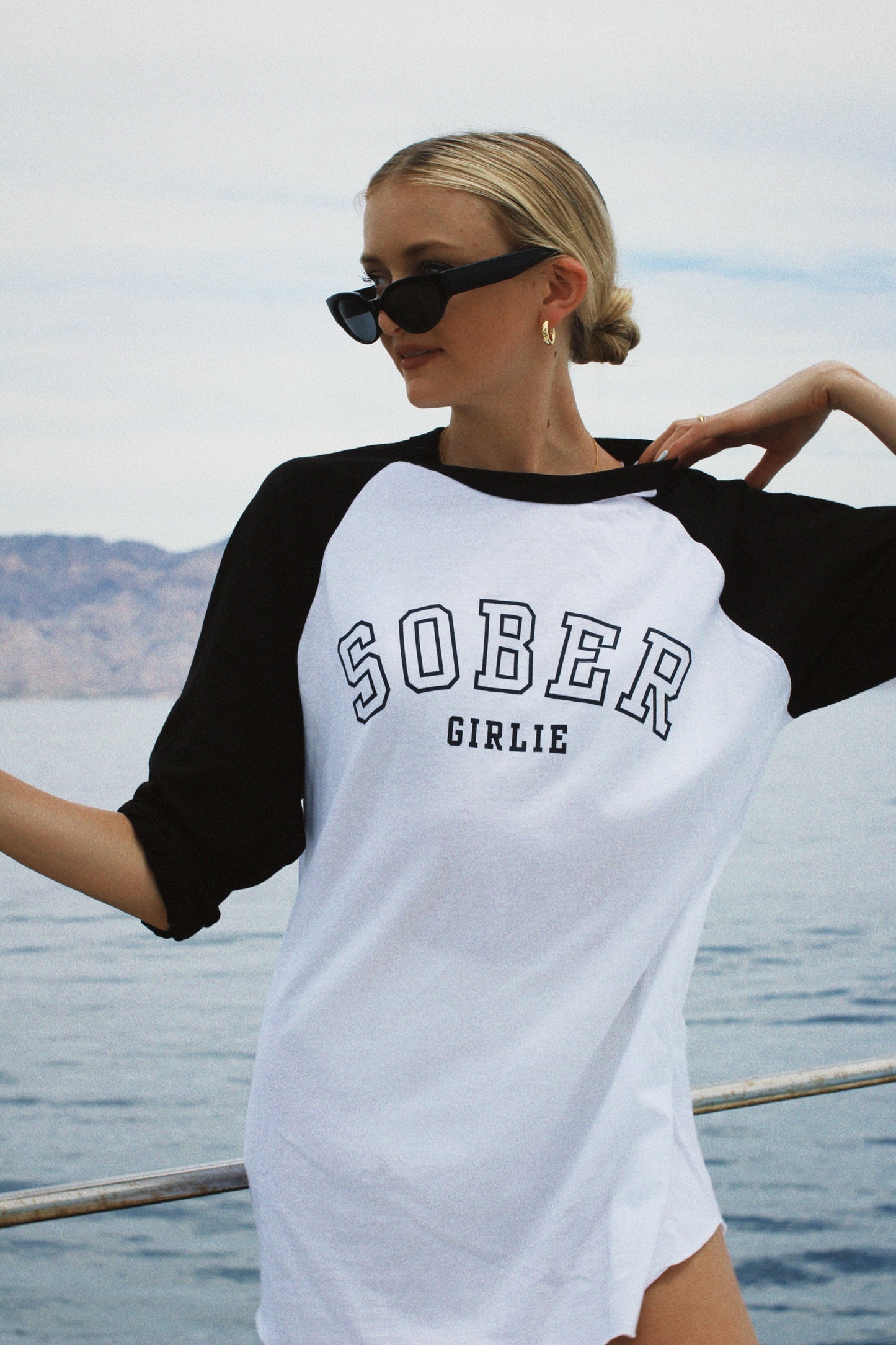 Sober Girlie Varsity Raglan Tee