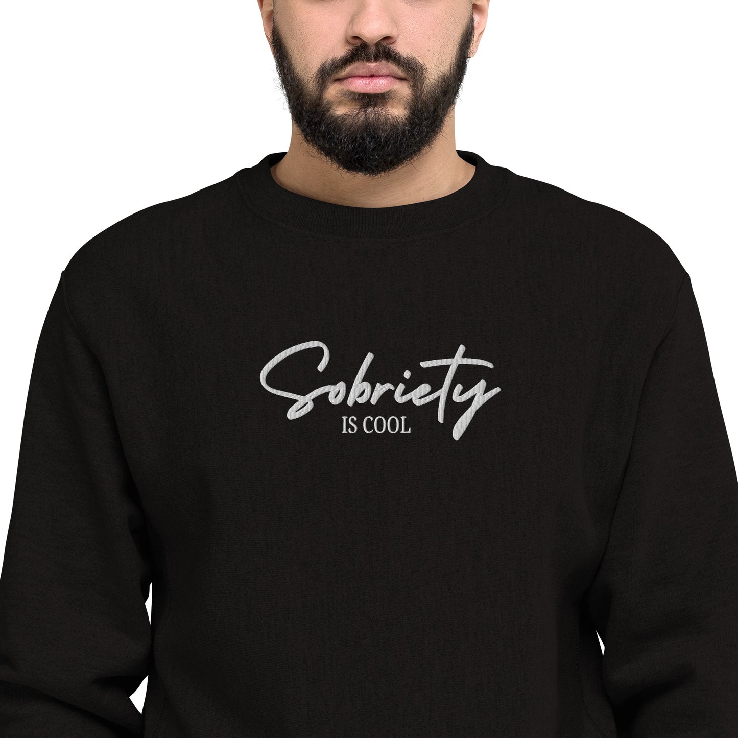 Sobriety Is Cool Champion Crewneck