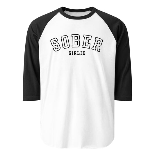 Sober Girlie Varsity Raglan Tee