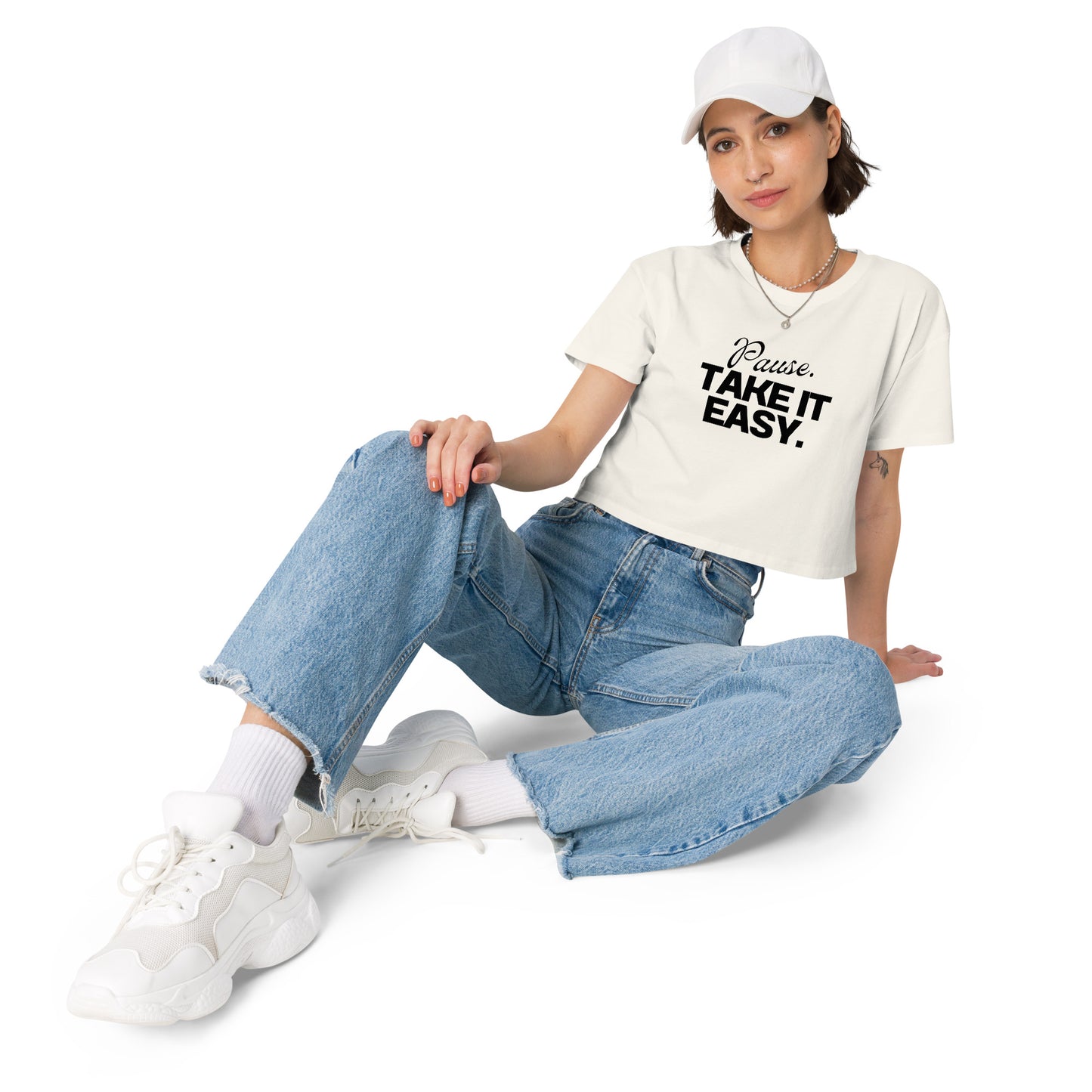 Pause, Take It Easy Crop Top