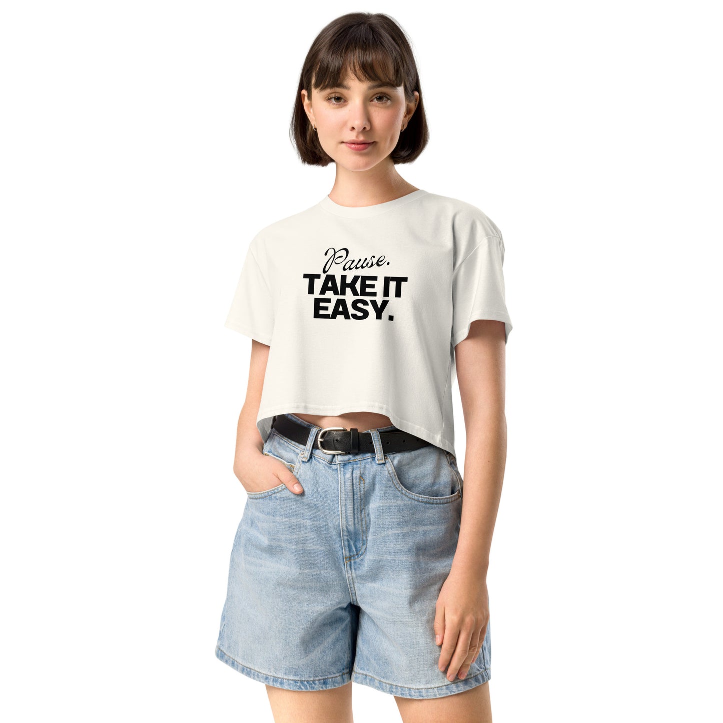 Pause, Take It Easy Crop Top