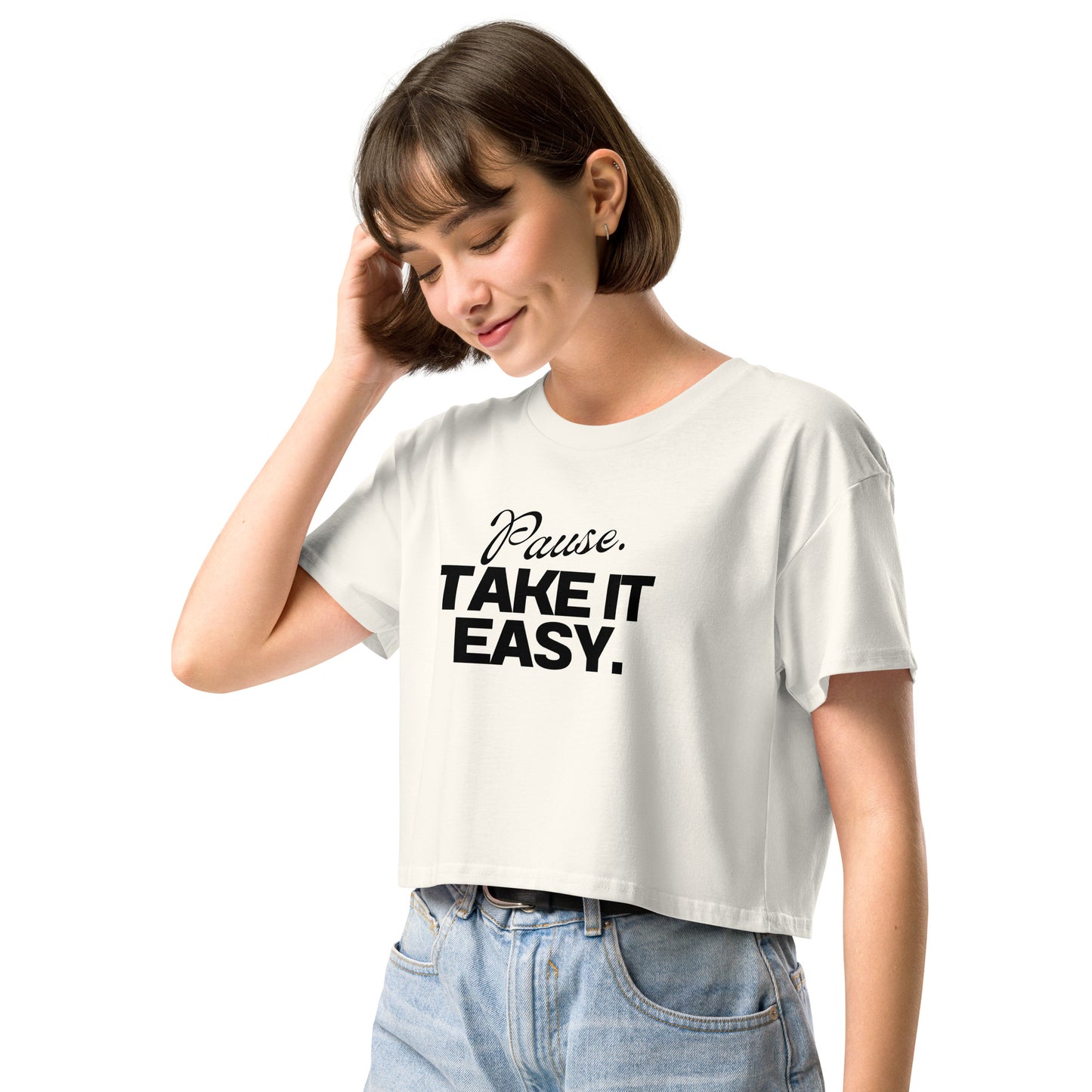 Pause, Take It Easy Crop Top