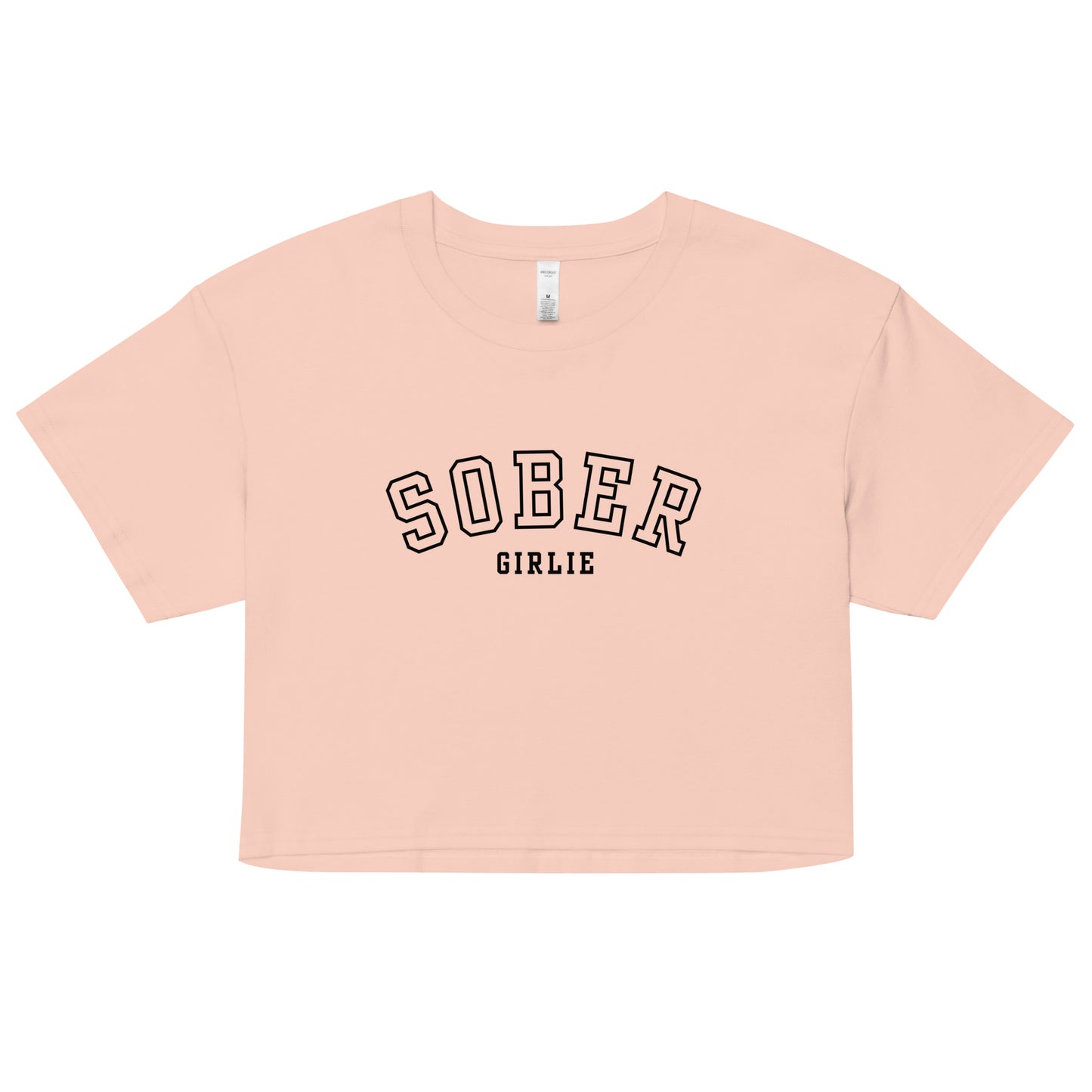 Sober Girlie Varsity Crop Top